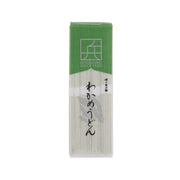 AJINOHYOSHIRO wakame seaweed udon noodle package, green and white front label