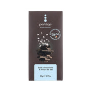 Dark chocolate bar with sea salt, boxed package, 85 g