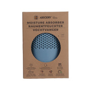 Moisture absorber bag package with blue perforated circular front window