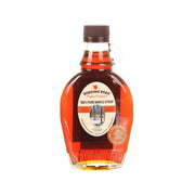 WINDING ROAD dark maple syrup bottle, Grade A, brown cap, front label