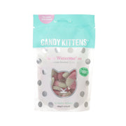 Vegan sour watermelon gummy kittens in resealable pouch, 140g