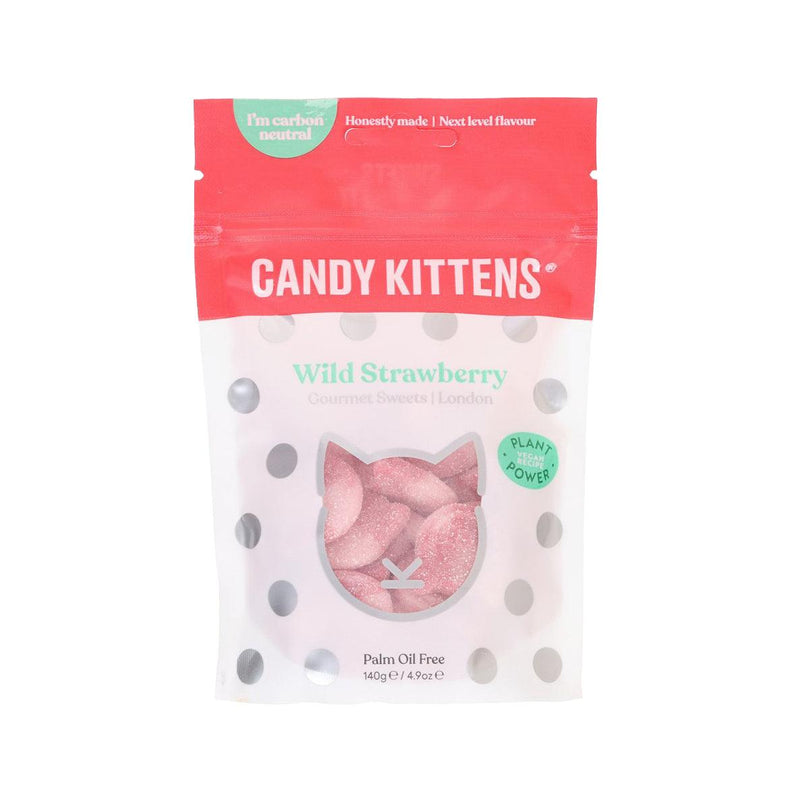 CANDY KITTENS Vegan Kittens Shaped Gummy - Wild Strawberry  (140g)