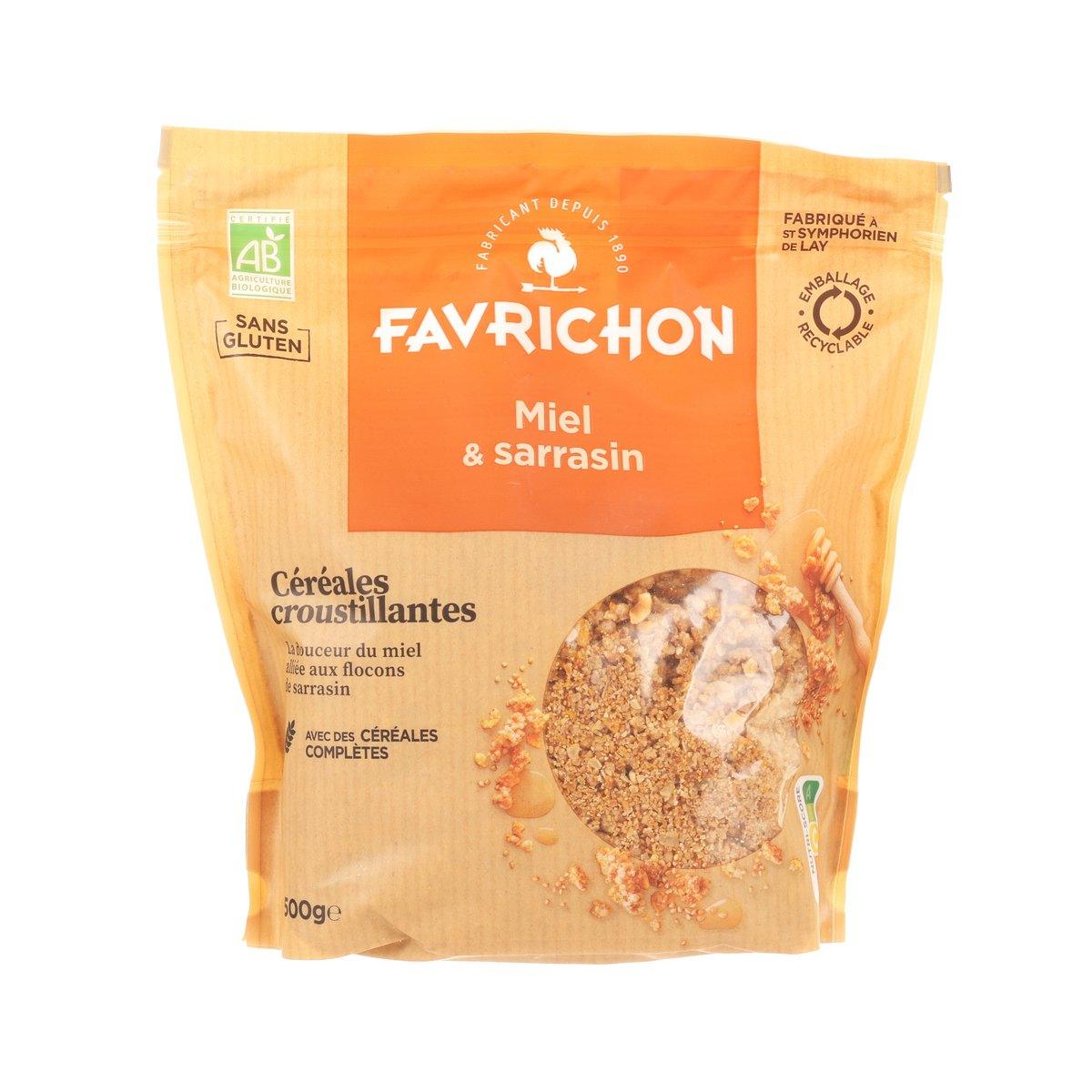 FAVRICHON honey & buckwheat crunchy cereal bag, orange pack