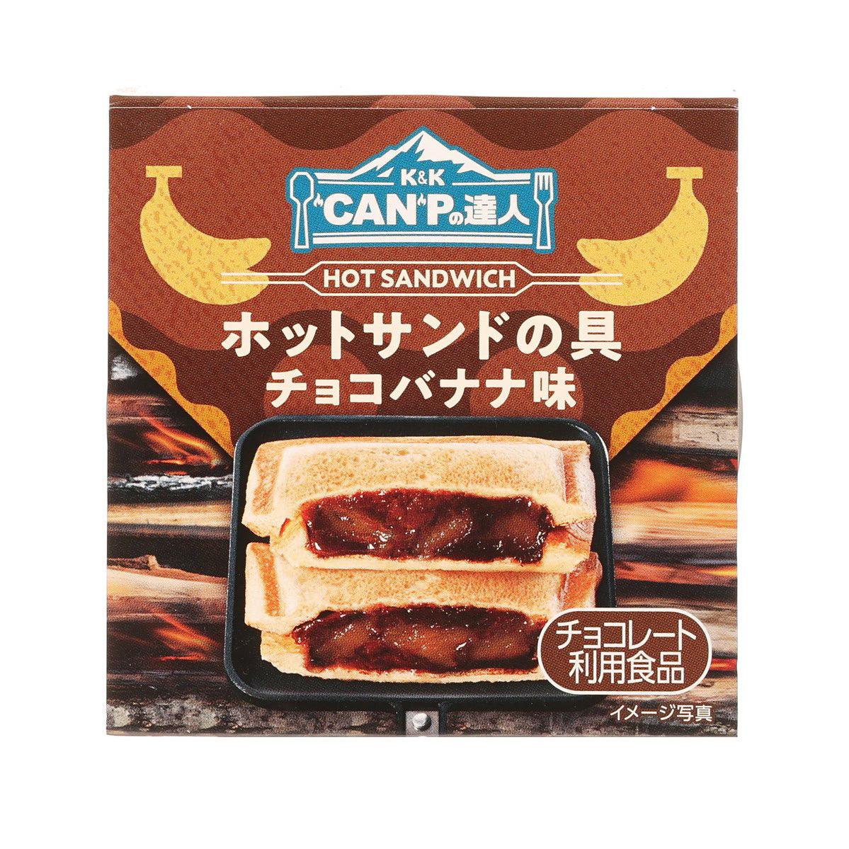 K&K Camp Master toastie filling, chocolate banana flavor, 85g package front