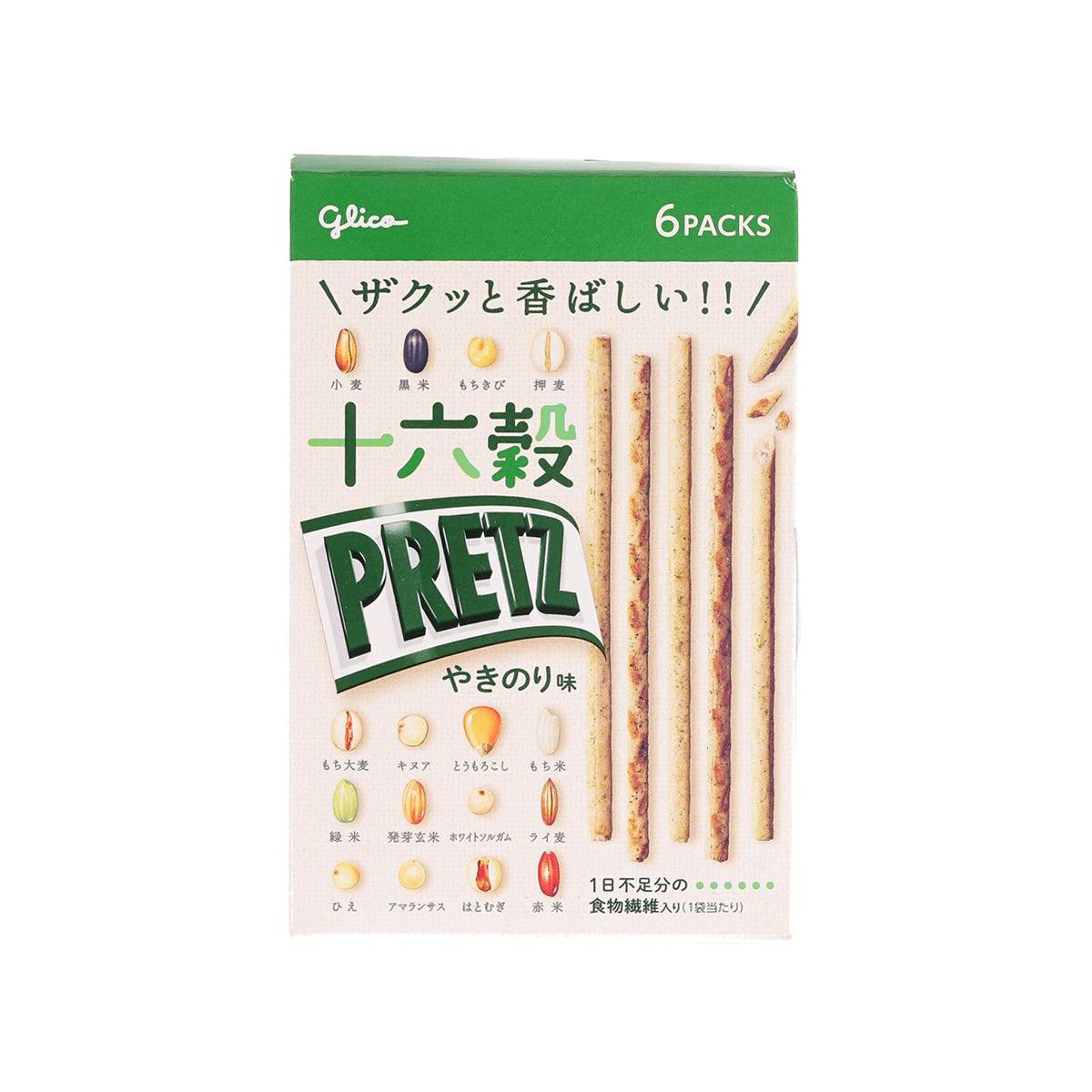 Pretz biscuit stick box with roasted seaweed flavor, 6 packs