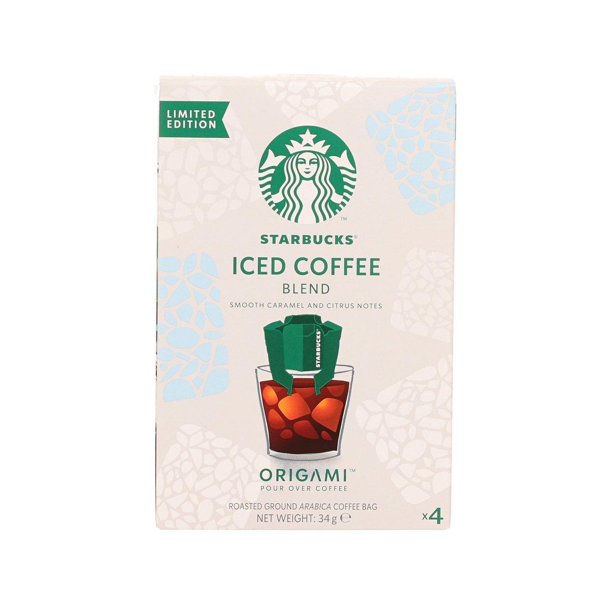 STARBUCKS Origami iced coffee blend pour-over kit, limited edition, 4 packets