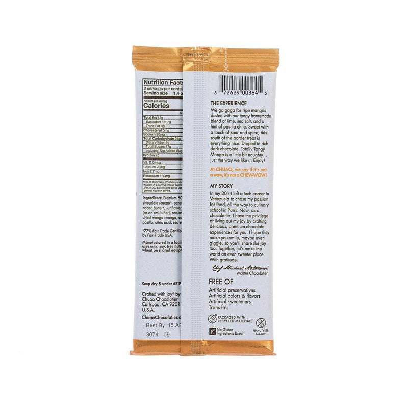 CHUAO CHOCOLATIER Dark Chocolate Bar - Totally Tangy Mango™  (80g)
