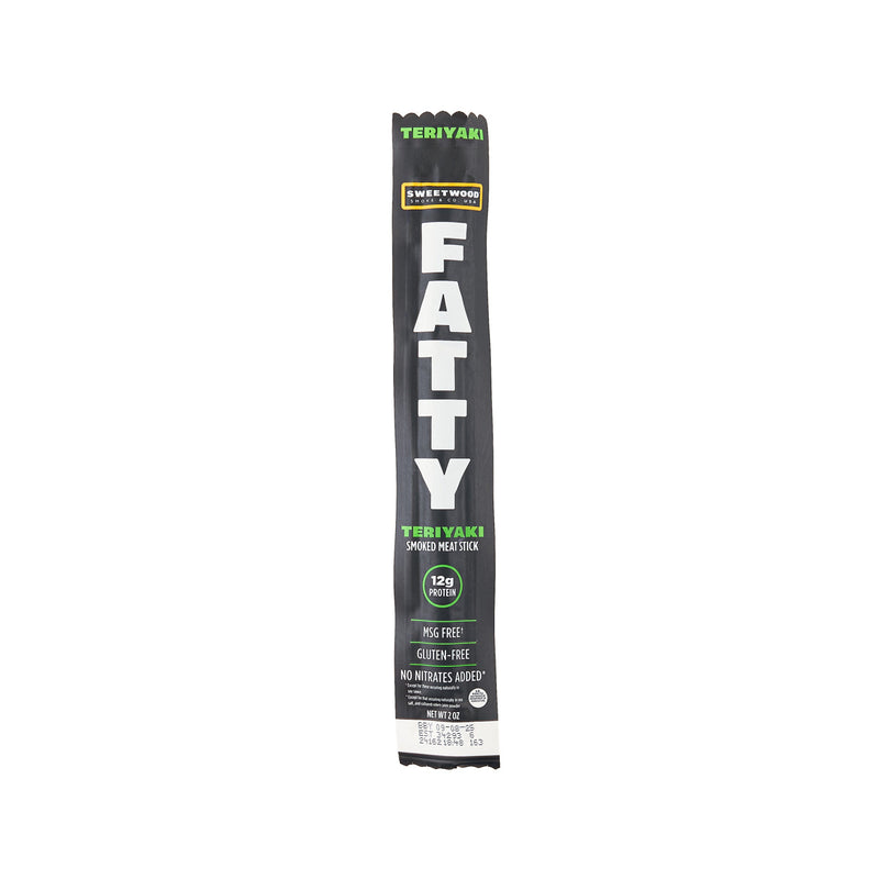 SWEETWOOD CATTLE CO Fatty Smoked Meat Stick - Teriyaki Flavor  (2oz)