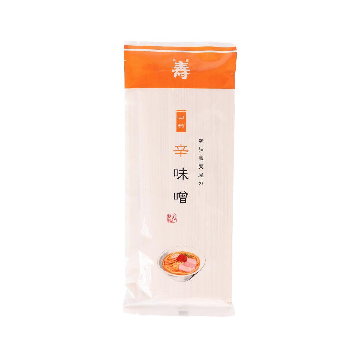 OGAWASEIMEN spicy miso ramen noodle soup pouch, orange and white front label
