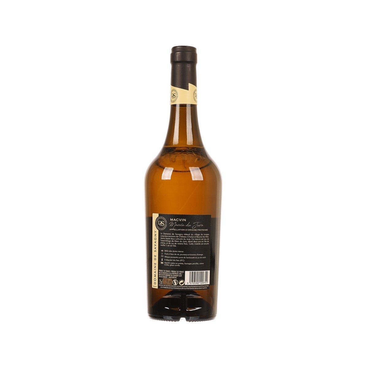 DOM DE SAVAGNY Macvin NV bottle, 750 mL, dark amber glass, black cap, back label