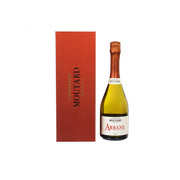 MOUTARD Arbane Brut Nature sparkling wine bottle with red gift box