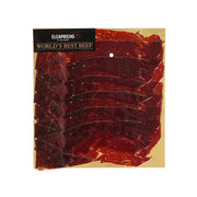 EL CAPRICHO cured ox ham package with dark red cured slices