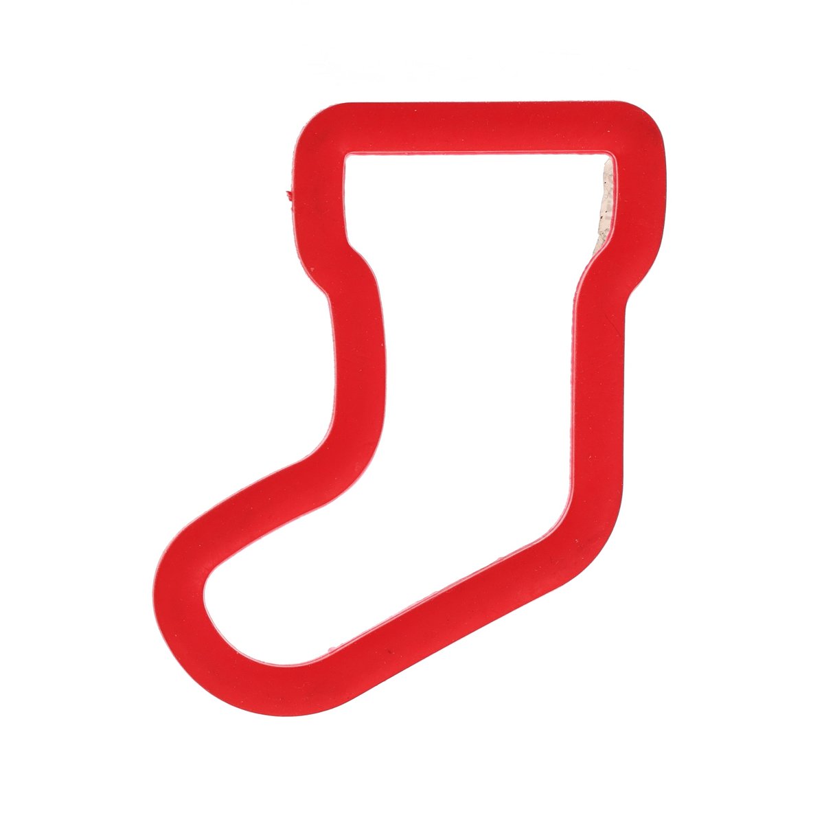Red Christmas stocking cookie cutter, WILTON brand