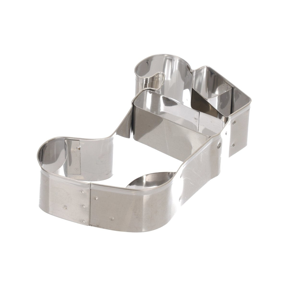 ZENKER metal Christmas shoe cookie cutter, silver