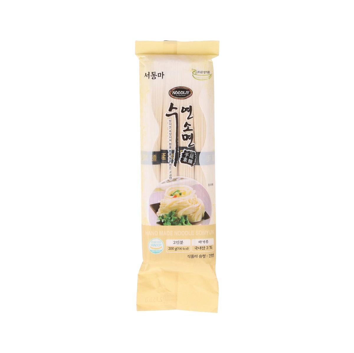EUNSUNG Korean handmade yam noodle pack, front label, 200 g