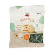 SIL VIA plant-based soy milk biscuit pack with round biscuits on front