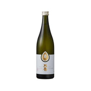 TENJU sake bottle with dark green glass, cream label, and gold cap