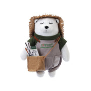 CITYSUPER plush polar farmer chef figure with apron and burlap bag