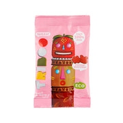 SMILEAT organic fruit snack pouch: strawberry & apple, 25 g, pink