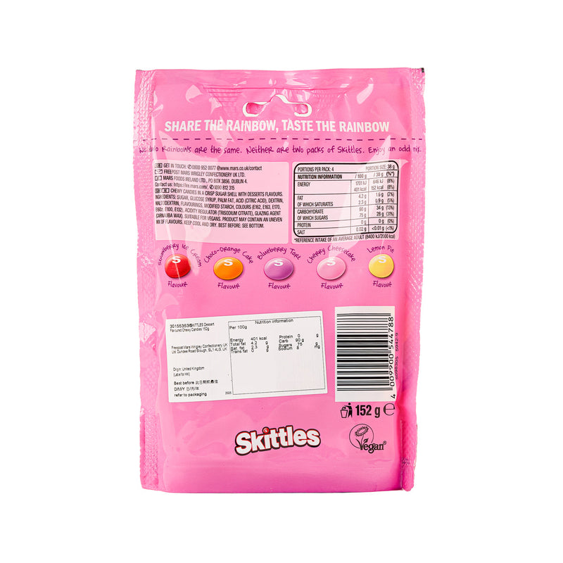 SKITTLES Dessert Flavoured Chewy Candies  (152g)