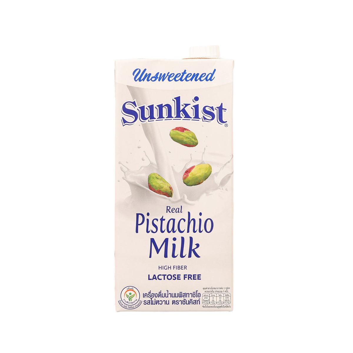 SUNKIST unsweetened real pistachio milk carton, 946 mL, lactose-free