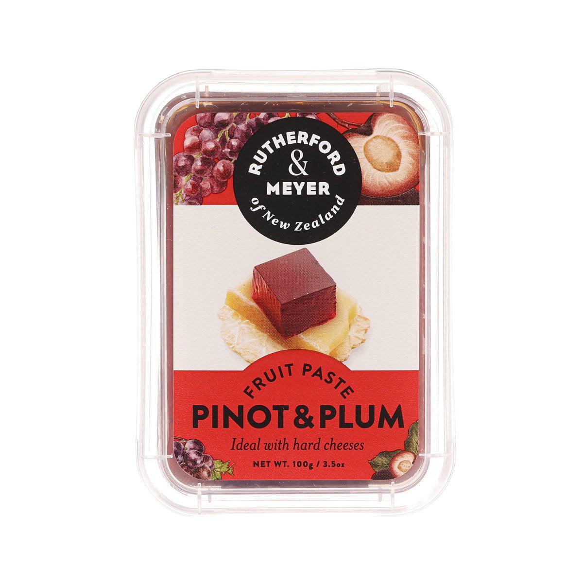 Rutherford & Meyer Pinot & Plum fruit paste tub, clear plastic, 100 g