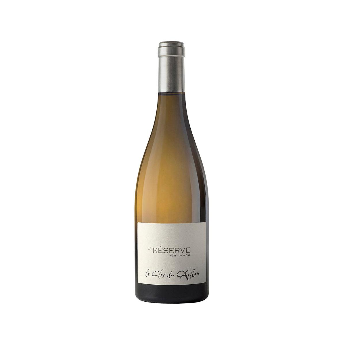 White wine bottle with gold-tinted glass and cream label, black bottom