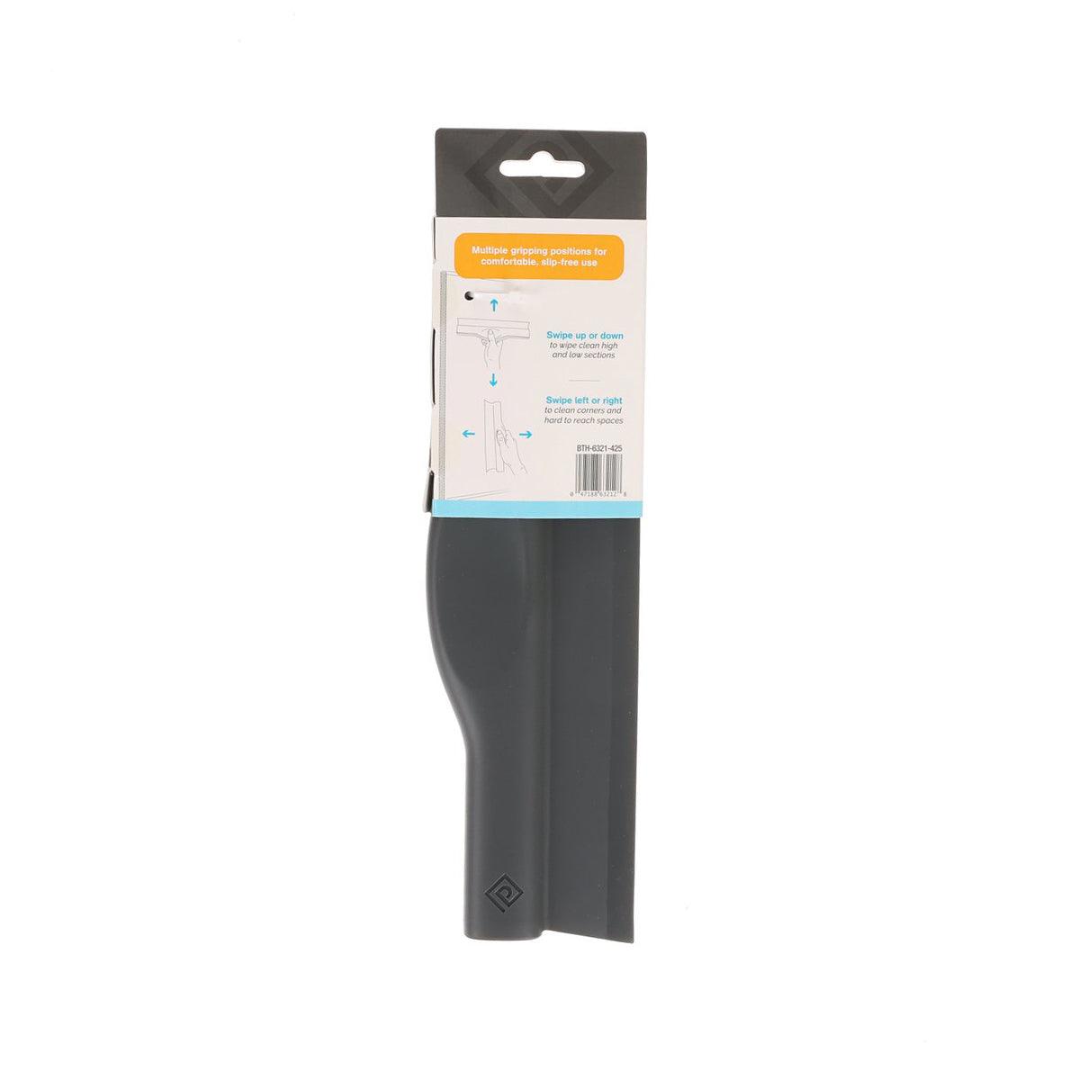 Polder Swipe Squeegee retail package, black scraper with wide straight edge