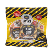 IRVINS salted egg fish skin snack party pack, sealed bag with yellow-and-black design