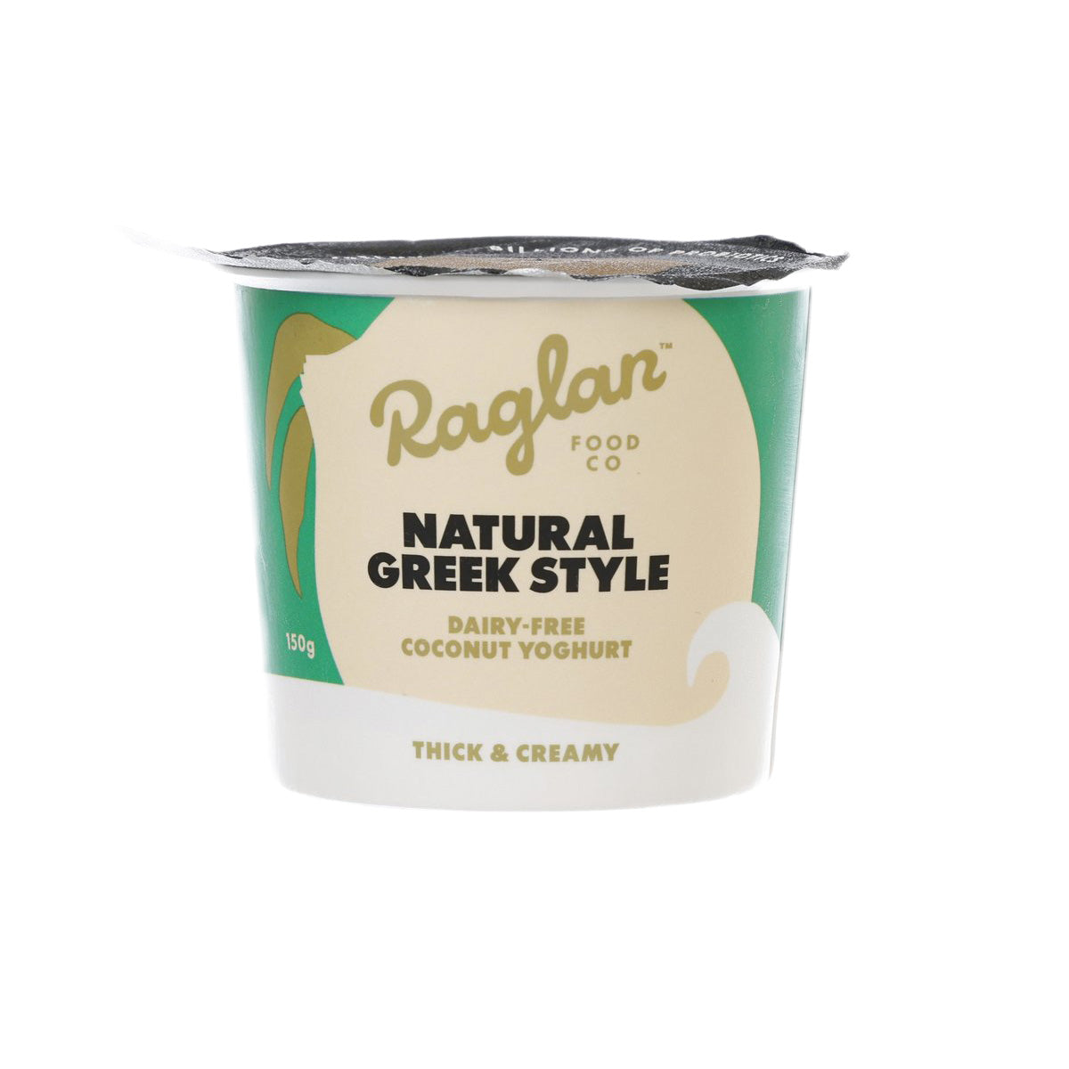 RAGLAN natural Greek-style dairy-free coconut yoghurt cup, thick & creamy, 150g