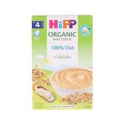 HIPP organic baby cereal box, 100% oat, 200g