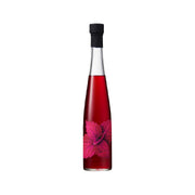 KAGURA shiso liqueur bottle with black cap, red liquid, and shiso leaf label