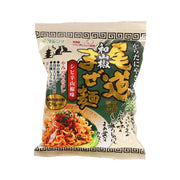 MARUSHIMA Japanese pepper stirred noodle pouch, front with label and noodle illustration