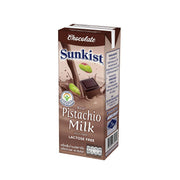 SUNKIST chocolate real pistachio milk carton, lactose-free, 180 mL