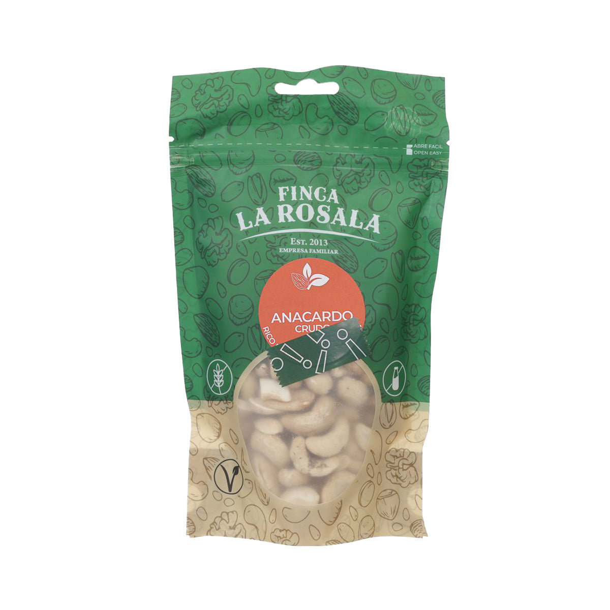 FINCA LA ROSALA raw cashew nuts in green stand-up pouch