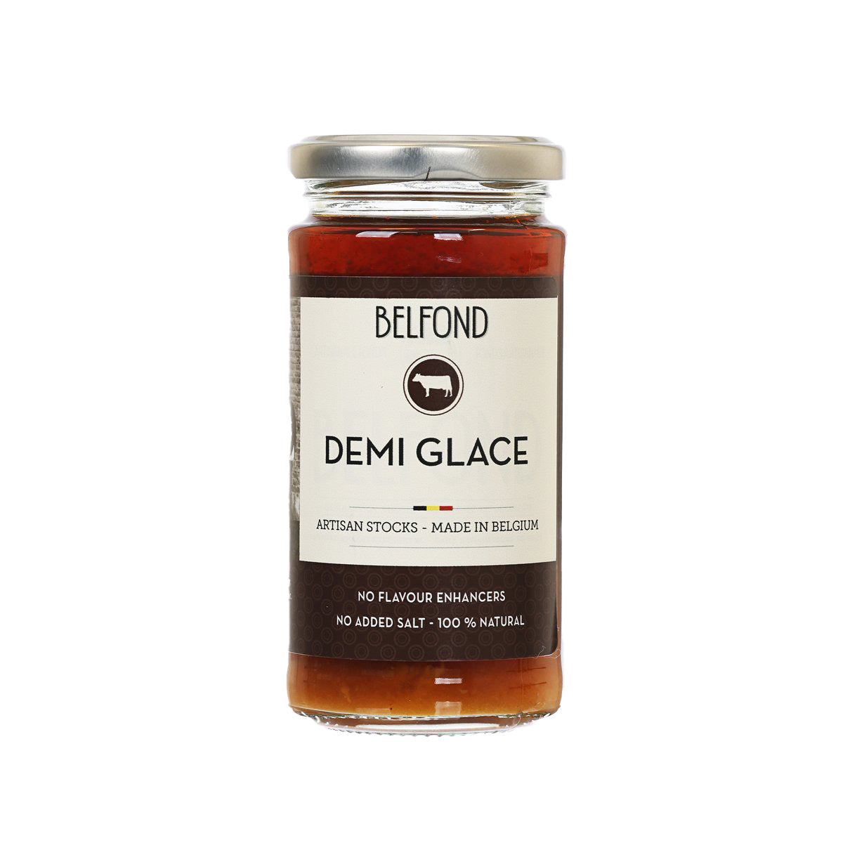 BELFOND demi glace jar with front label, 240 mL