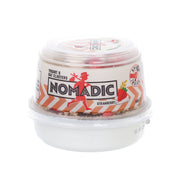 NOMADIC yogurt & oat clusters container, strawberry flavor, sealed with clear lid