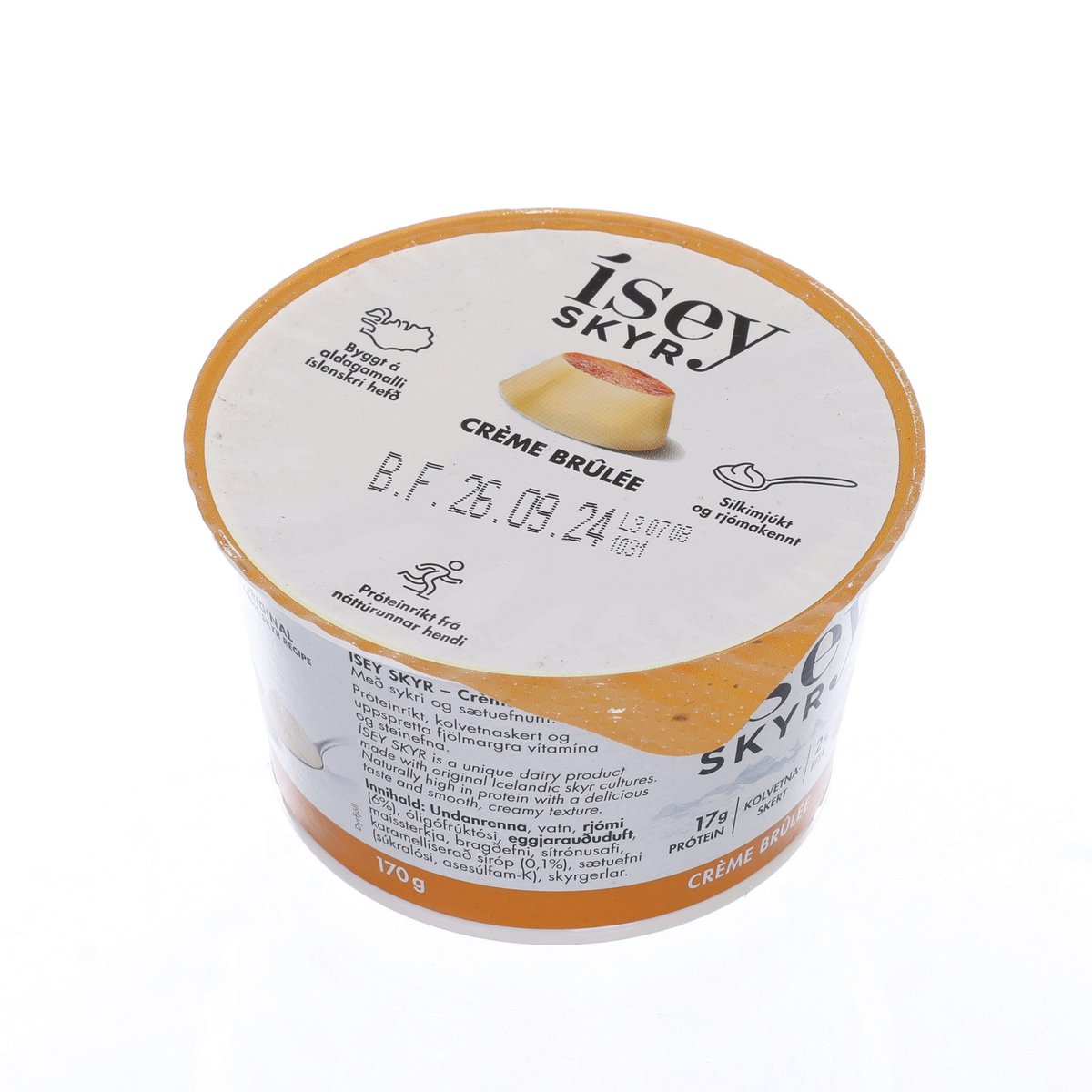ISEY SKYR Crème Brulee skyr yogurt cup, 170g