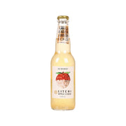 DB BREWERY litchi apple cider bottle with front label and gold cap