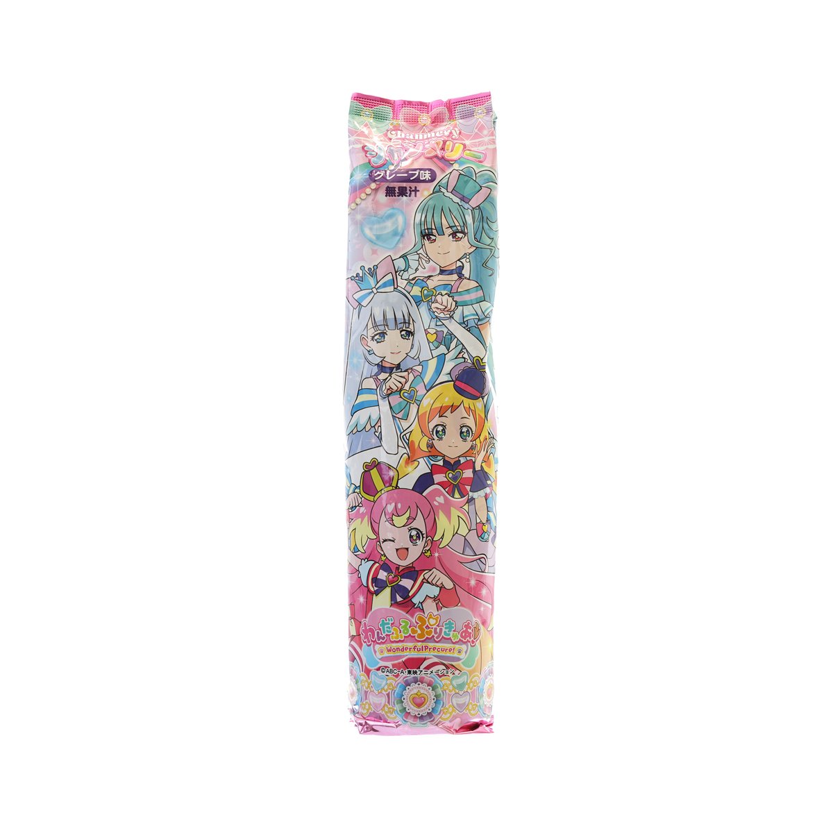SAITO grape flavored carbonated drink bottle with anime character graphic