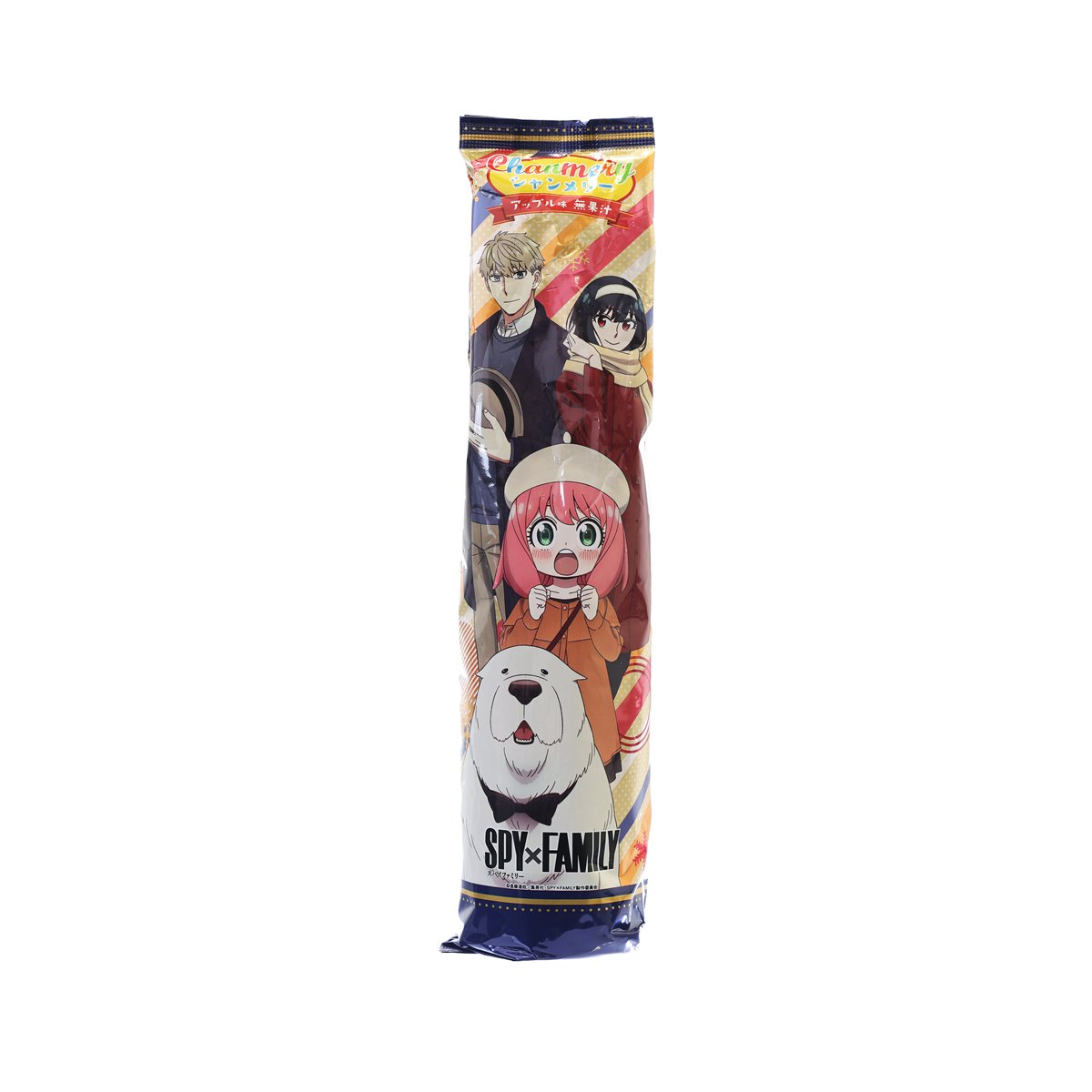 SAITO Spy Family apple flavor chanmery drink pouch with front character artwork