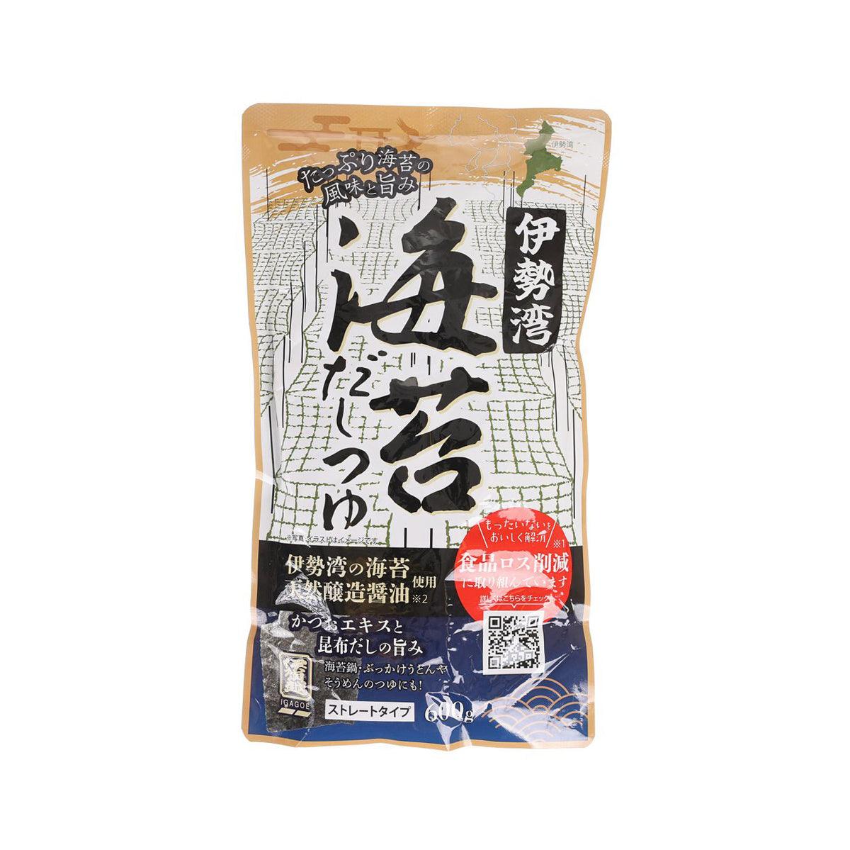 IGAGOE nori seaweed soup pouch with black seaweed print on front label