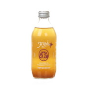 Amber-orange kombucha bottle with KAI KOMBUCHA mango & passionfruit label, 330 mL