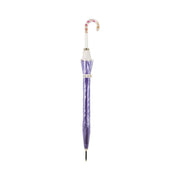 W.P.C. purple compact umbrella with patterned handle