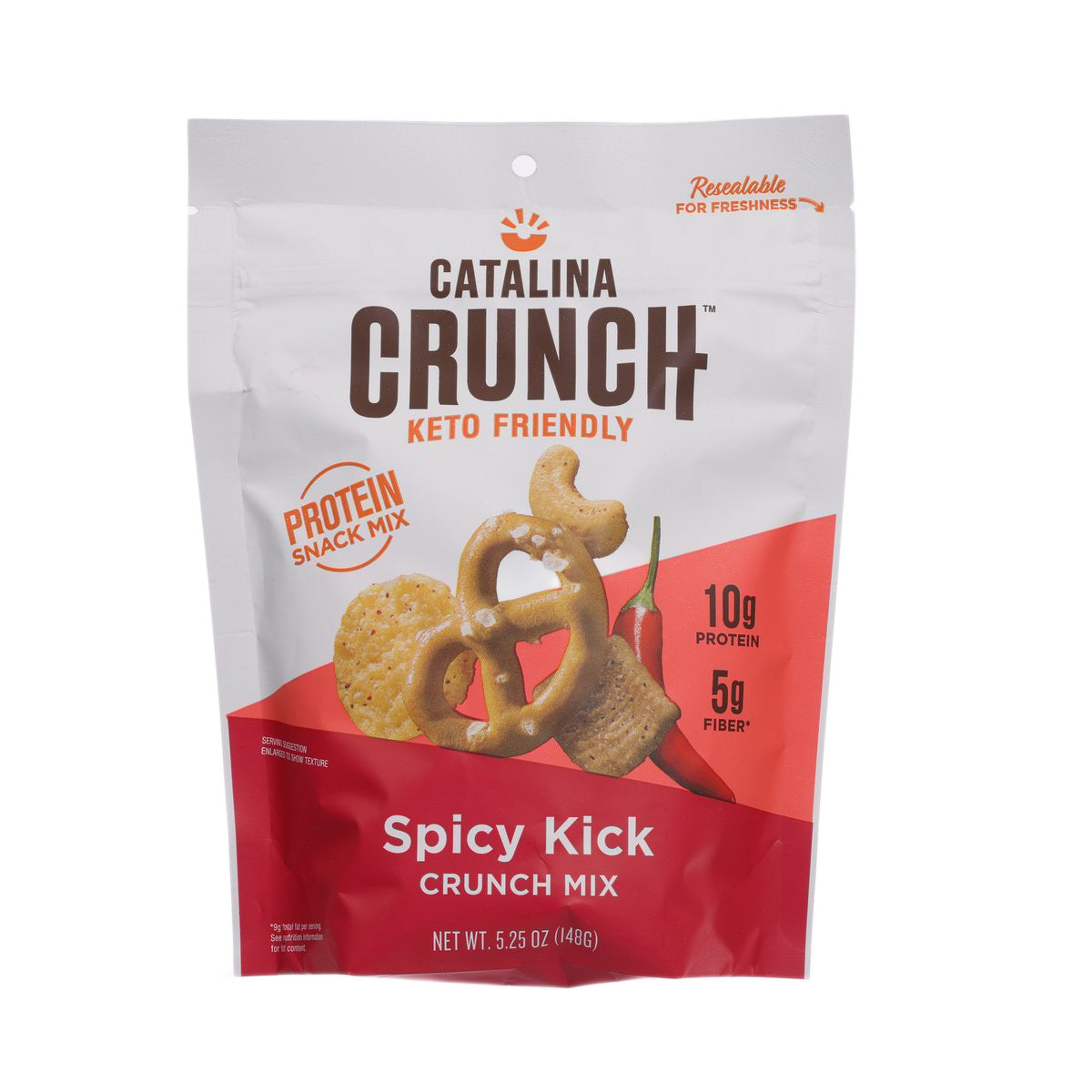 Spicy Kick pretzel and nuts snack mix pouch, 148 g