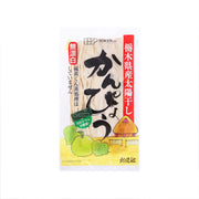 Unbleached kanpyo dried gourd strip product pouch, tan strips shown on the front label.