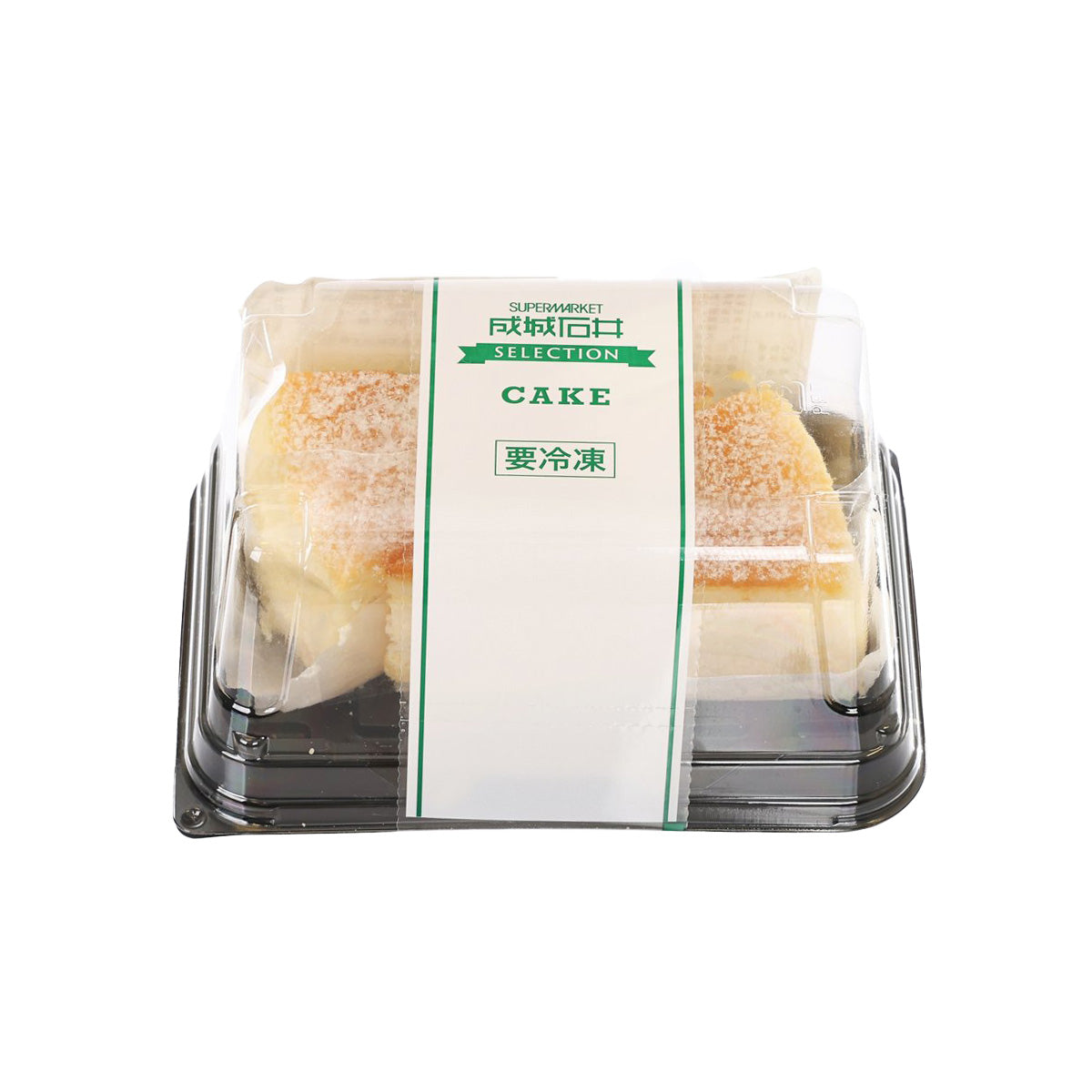 Frozen cheese soufflé, 2 pieces, in a plastic tray