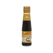 Sweet soy sauce bottle with gold cap and front label, LEE KUM KEE