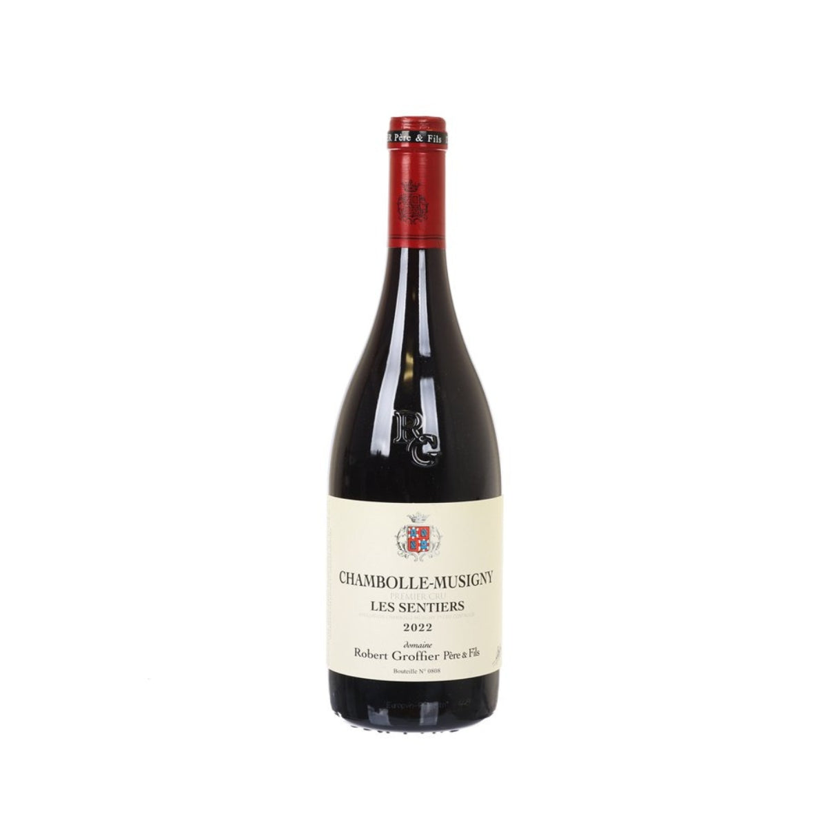 DOMAINE ROBERT GROFFIER Chambolle-Musigny Les Sentiers 2022 wine bottle, front label