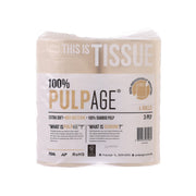 PULPAGE bamboo 3-ply roll tissue pack, 4 rolls, individually wrapped